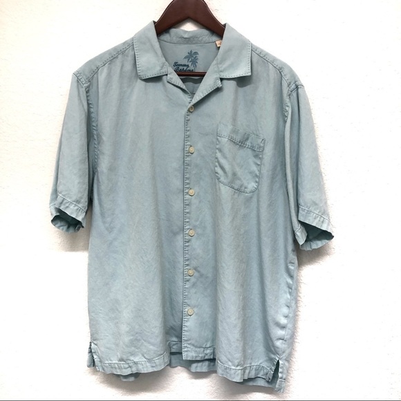 Tommy Bahama Other - Tommy Bahama Green Silk Short Sleeve Men’s Shirt - Large